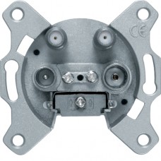 Розетка Berker антенна, 4 отверстия, отдельная (459410)