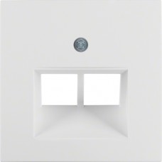 Накладка Berker для розетки UAE/E-DAT, полярная белизна S.1 (14098989)