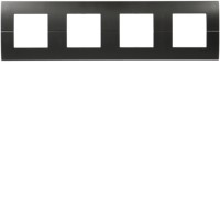 Рамка Hager горизонтальна 4х2М Systo антрацит (WS404N)
