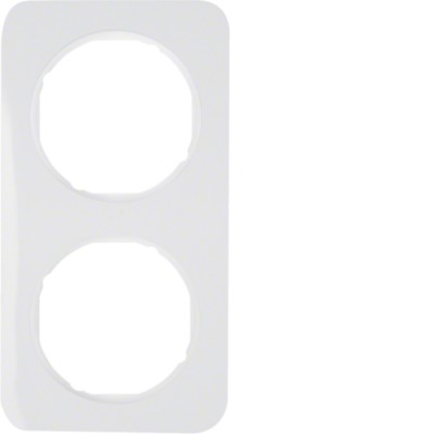 Рамка Berker 2-кратна, пластик/полярна білизна, R. 1 (10122189)