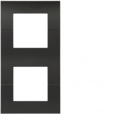 Рамка Hager вертикальна 2х2М Systo антрацит (WS408N)