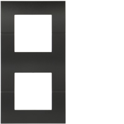 Рамка Hager вертикальна 2х2М Systo антрацит (WS408N)