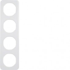 Рамка Berker 4-кратная, пластик/полярная белизна, R.1 (10142189)