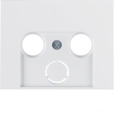 Накладка Berker для антеною розетки 2/3 отвори, полярна білизна, K. 1 (12017019)