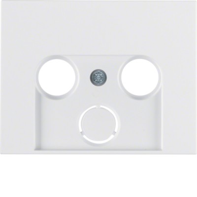 Накладка Berker для антеною розетки 2/3 отвори, полярна білизна, K. 1 (12017019)