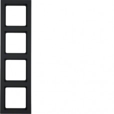 Рамка Berker 4-кратна антрацит, Q. 3 (10146096)