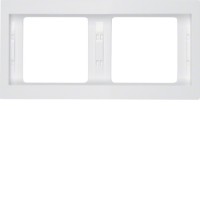 Рамка Berker 2-кратная полярная белизна, горизонтальнаяя, K.1 (13637009)
