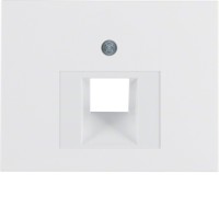 Накладка Berker для розетки UAE, полярна білизна, K. 1 (14077009)