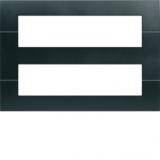 Рамка Hager двухряднаяя без верт.перегородок 16М Systo антрацит (WS416N)