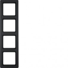 Рамка Berker 4-кратна антрацит, Q. 1 (10146086)