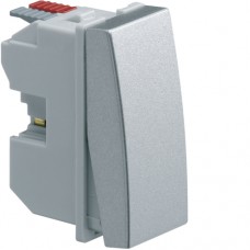 Вимикач Hager 1-тактовий, 1НО Systo титан, 10А/250В (WS027T)