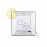 90970001-WH Выключатель 1скр. белый Meridian Vi-Ko