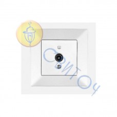 90970060-WH Розетка прохідна TV 12 DB біла Meridian Vi-ko