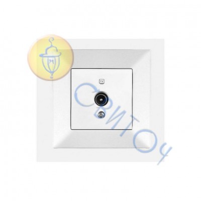 90970060-WH Розетка прохідна TV 12 DB біла Meridian Vi-ko