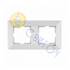 90979002-WH Рамка 2-а білий Meridian Vi-Ko
