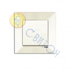 90970201-WH Выключатель 1скр. крем Meridian Vi-Ko