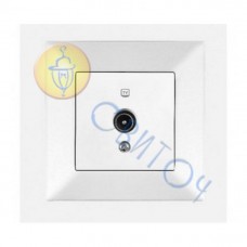 90970010-WH Розетка TV концевая белый Meridian Vi-Ko