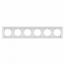90979006-WH Рамка 6-я белый Meridian Vi-Ko