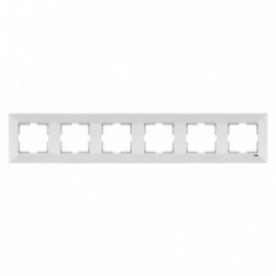 90979006-WH Рамка 6-я белый Meridian Vi-Ko