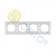 90979004-WH Рамка 4-а білий Meridian Vi-Ko