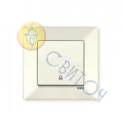 90970206-WH Кнопка звонка крем Meridian Vi-Ko