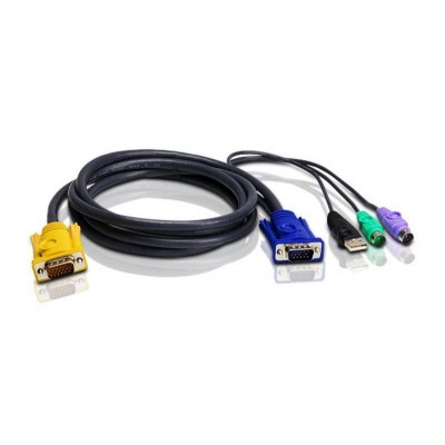 2L-5302UP КВМ-кабель с интерфейсами PS/2, USB, VGA (1.8м)