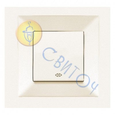 90970231-WH Вимикач реверсивний крем Meridian Vi-Ko