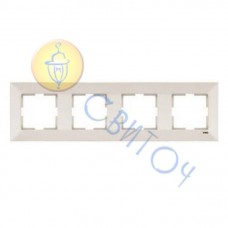 90979014-WH Рамка 4-а крем Meridian Vi-Ko