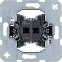 Кнопка 2-клавішна Berker 2НО (механізм), загальна входить клема, 10А/250В (5035)