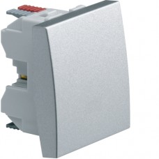 Вимикач Hager 1-тактовий, 1НО, 2М Systo титан, 10А/250В (WS020T)