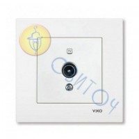 90960010 Розетка TV (телевіз.) білий KARRE Vi-Ko