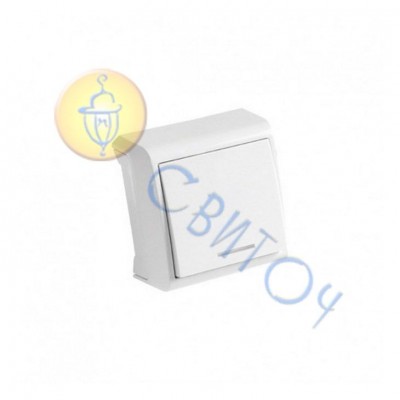 90681019 Вимикач 1 з підсв. білий, Vera Vi-Ko