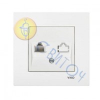 90960013 Розетка TF (телефон.)  білий KARRE  Vi-Ko