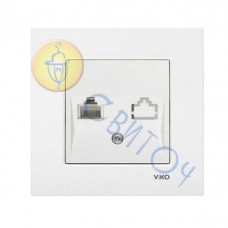 90960013 Розетка TF (телефон.) белый KARRE Vi-Ko
