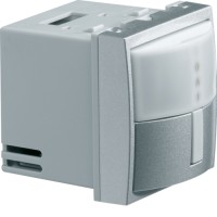 Датчик движения Hager 180град., 320Вт, 2М Systo титан (WS050T)