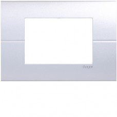 Рамка Hager горизонтальна без верт.перегородок 3М Systo титан (WS417T)