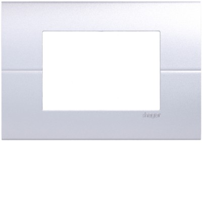 Рамка Hager горизонтальная без верт.перегородок 3М Systo титан (WS417T)