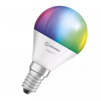 Светодиодная лампа Ledvance SMART WIFI P40 5W 230V RGBWFR E14 4X1LEDV (4058075485631)