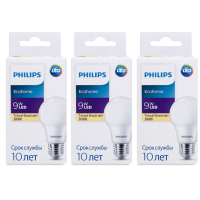 Світлодіодна лампа Philips Ecohome LED Bulb 9 W E27 6500 K 1PF/20RCA (929002299467R) 3 шт.