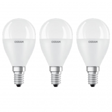 Светодиодная лампа OSRAM LED VALUE CL P60 6,5W/840 230V FR E14 w.o. CE, 3 шт (4058075623958R)