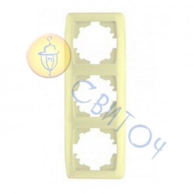 90572003 Рамка 3-я крем верт. CARMEN Vi-Ko