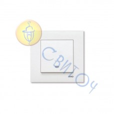 90960031 Вимикач 1скр. реверсивний  білий KARRE  Vi-Ko