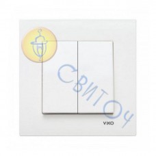 90960002 Выключатель 2скр. белый KARRE Vi-Ko