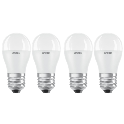 Светодиодная лампа OSRAM LED VALUE CL P75 7,5W/830 230V FR E27 w.o. CE, 4 шт (4058075624191S)