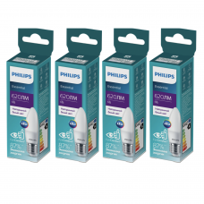 Светодиодная лампа Philips ESSLEDCandle 6W 620lm E27 840 B35NDFRRCA, 4 шт (929002970907S)