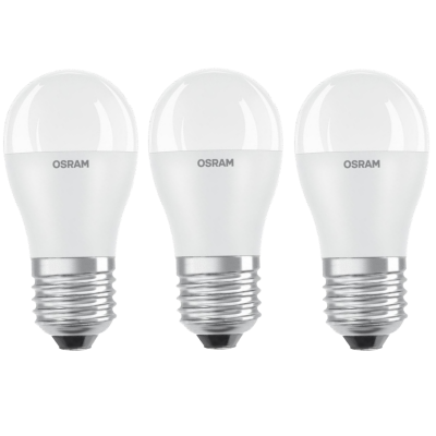 Светодиодная лампа OSRAM LED VALUE CL P75 7,5W/830 230V FR E27 w.o. CE, 3 шт (4058075624191R)