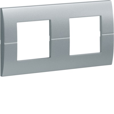 Рамка Hager горизонтальна 2х2М Systo титан (WS402T)