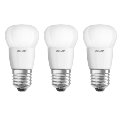 Світлодіодна лампа OSRAM LED VALUE CL P60 6,5W/840 230V FR E27 w.o. CE, 3 шт
