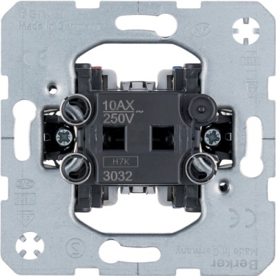 Вимикач Berker одноклавішний 2-полюсний 10АХ/250В (3032)