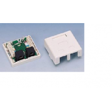 ETB-U28A4 Розетка наружная двойная универсальная UTP RJ45 + RJ12